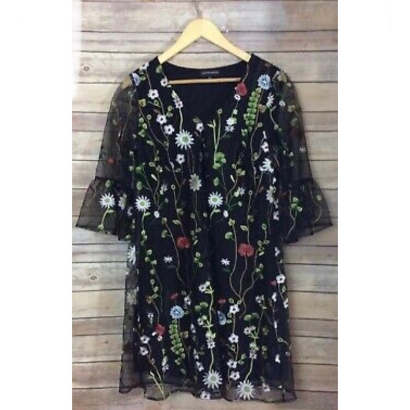 SPENSER JEREMY-Black Multicolor Embroidere… - Picture 1 of 3